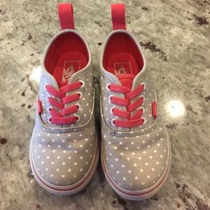 Girls Toddler vans size 8.5